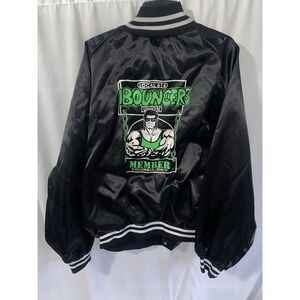 Vintage 90s West Ark Satin Jacket Mens 4XL Columbus Ohio Bouncers Union 614
